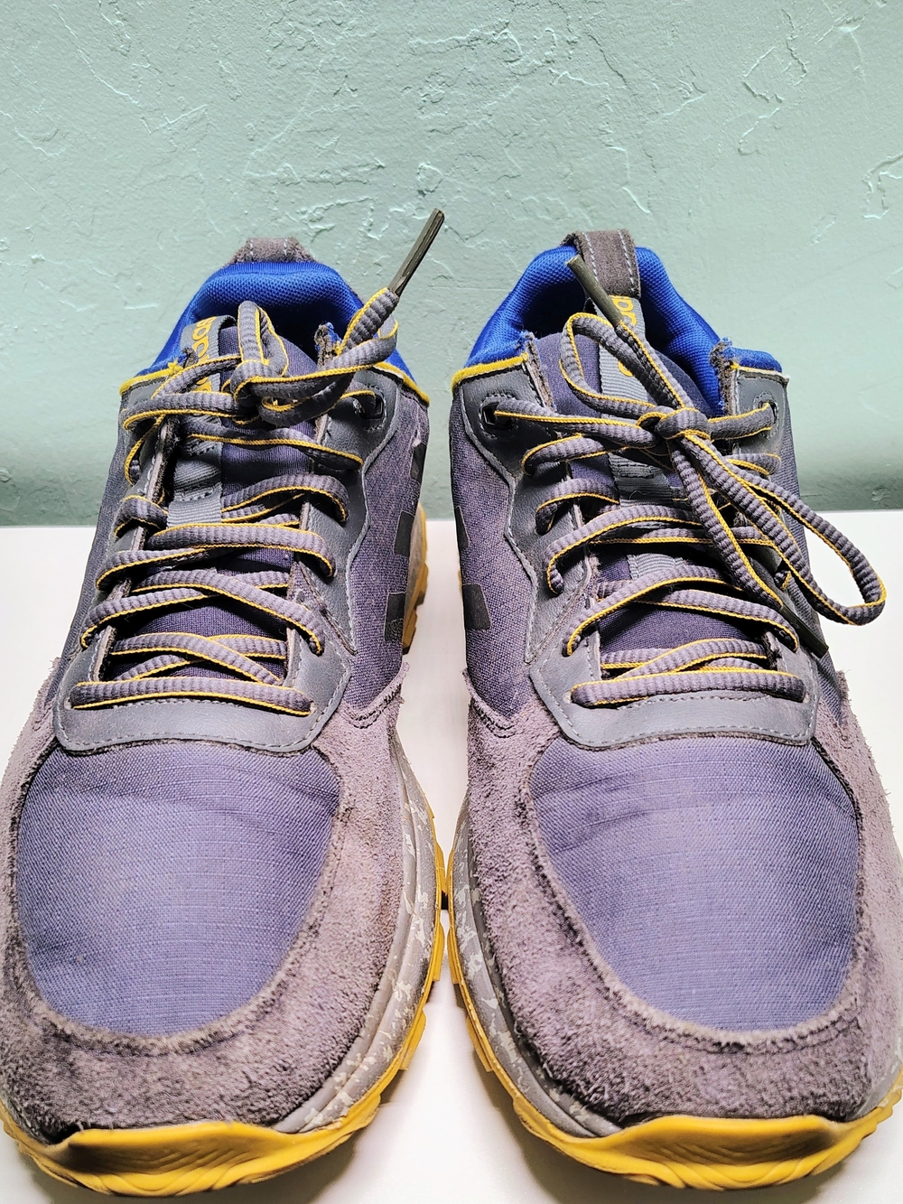 Adidas Response Trail Men's Running Shoes Trace Blue Onix Suede Size 11.5